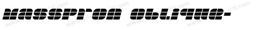MassProA Oblique字体转换